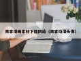 开平黑客漫画素材下载网站（黑客动漫头像）